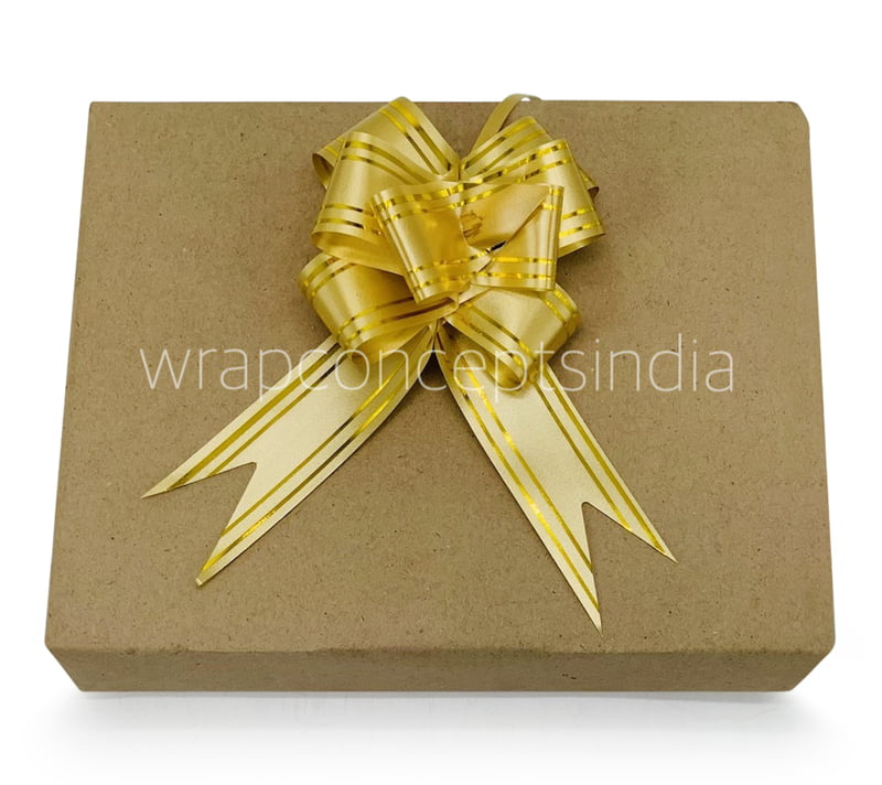 Pull Bows with Gold Edges - 30mm