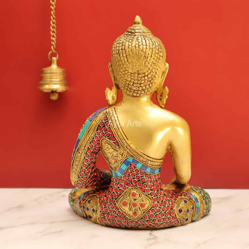 Buddha Stone Work 12 Inch