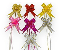 Pull Bows with Gold Edges - 30mm