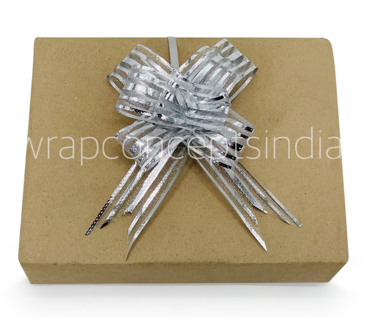 Organza Stripe Pull Bows - 30mm