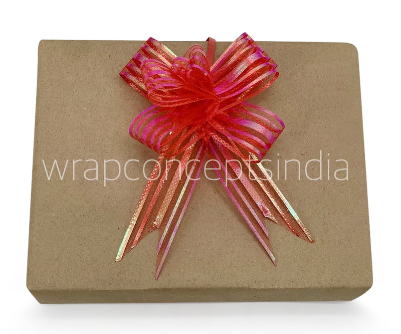 Organza Stripe Pull Bows - 30mm