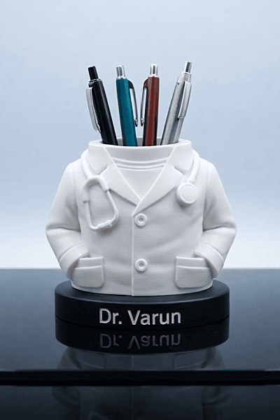Personalized Doctor Coat Pen Stand