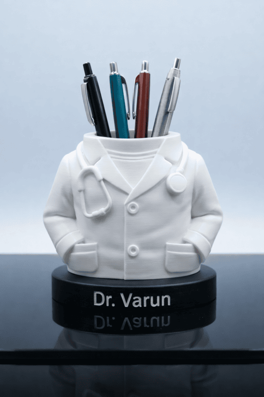 Personalized Doctor Coat Pen Stand