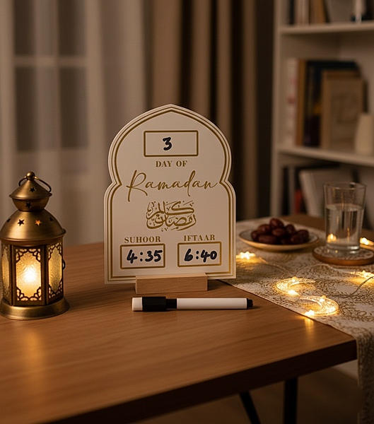Ramadan Countdown Acrylic Tabletop Display