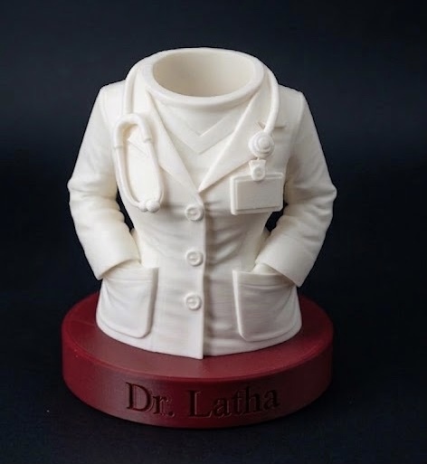 Personalised Lady Doctor Pen Stand