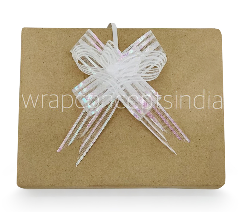 Organza Stripe Pull Bows - 30mm