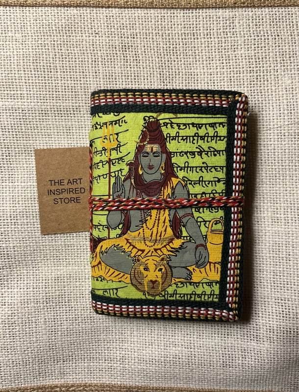 Kaagaz Handcrafted Pocket Notebook | Shiva Print