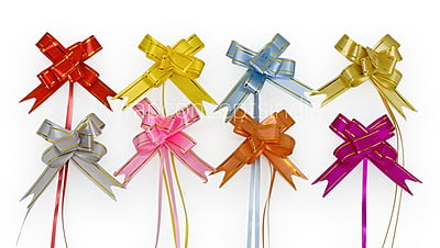 Pull Bows with Gold Edges - 20 mm