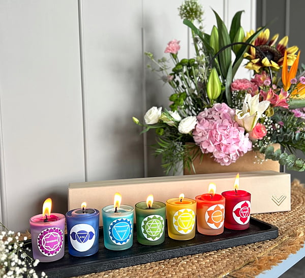 SET OF 7 VIBGYOR CHAKRA CANDLE
