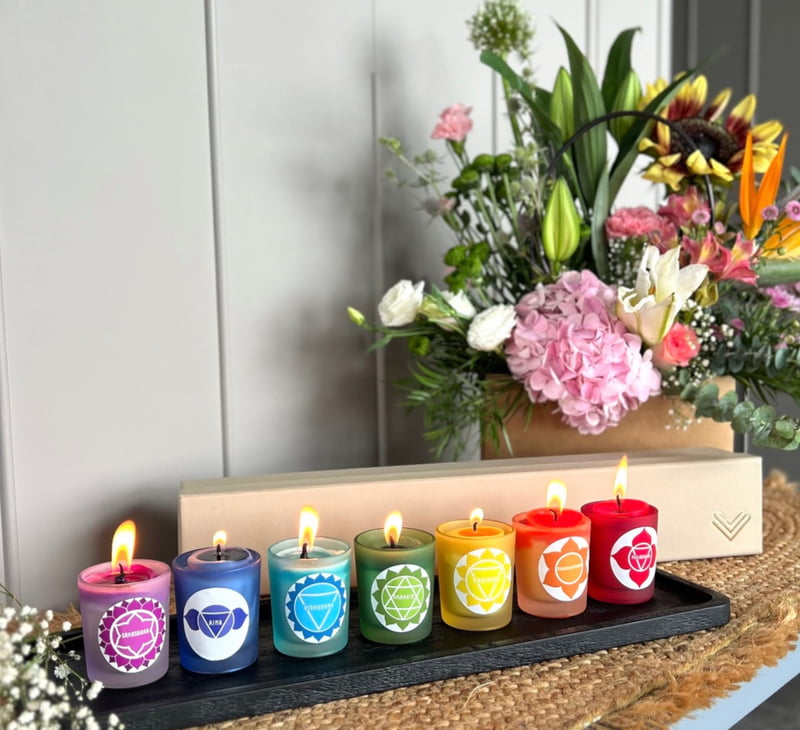 SET OF 7 VIBGYOR CHAKRA CANDLE