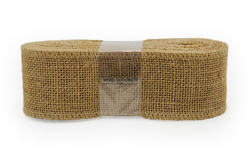 Natural Burlap Ribbon - 2.5 & 6 cms