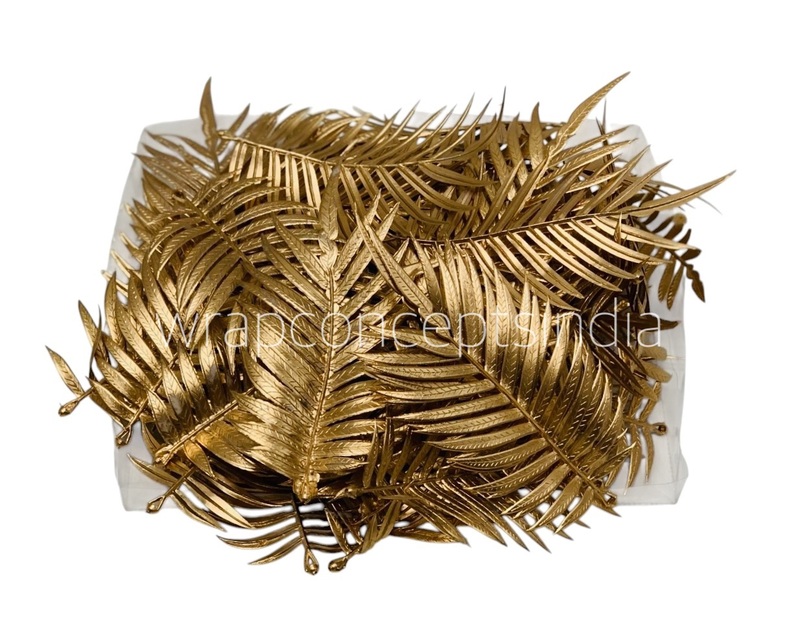 Golden Palm Leaf Spray