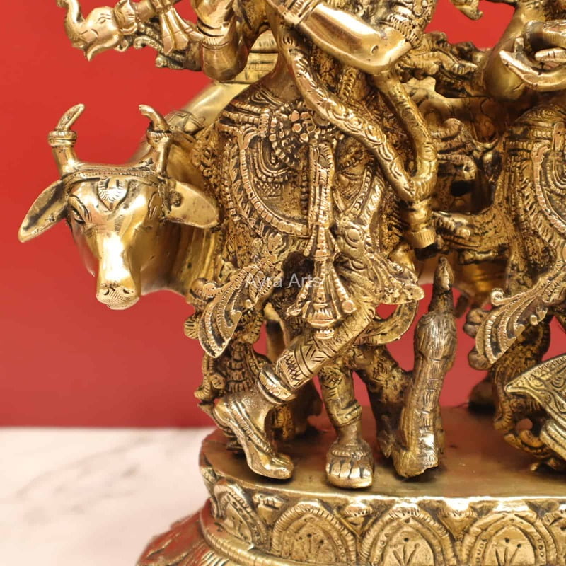Radha Krishna With Cow 12.5 Inch Height