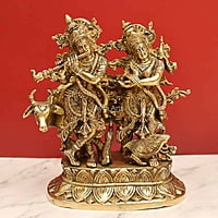 Radha Krishna With Cow 12.5 Inch Height