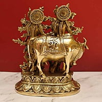 Radha Krishna With Cow 12.5 Inch Height