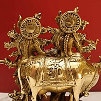 Radha Krishna With Cow 12.5 Inch Height