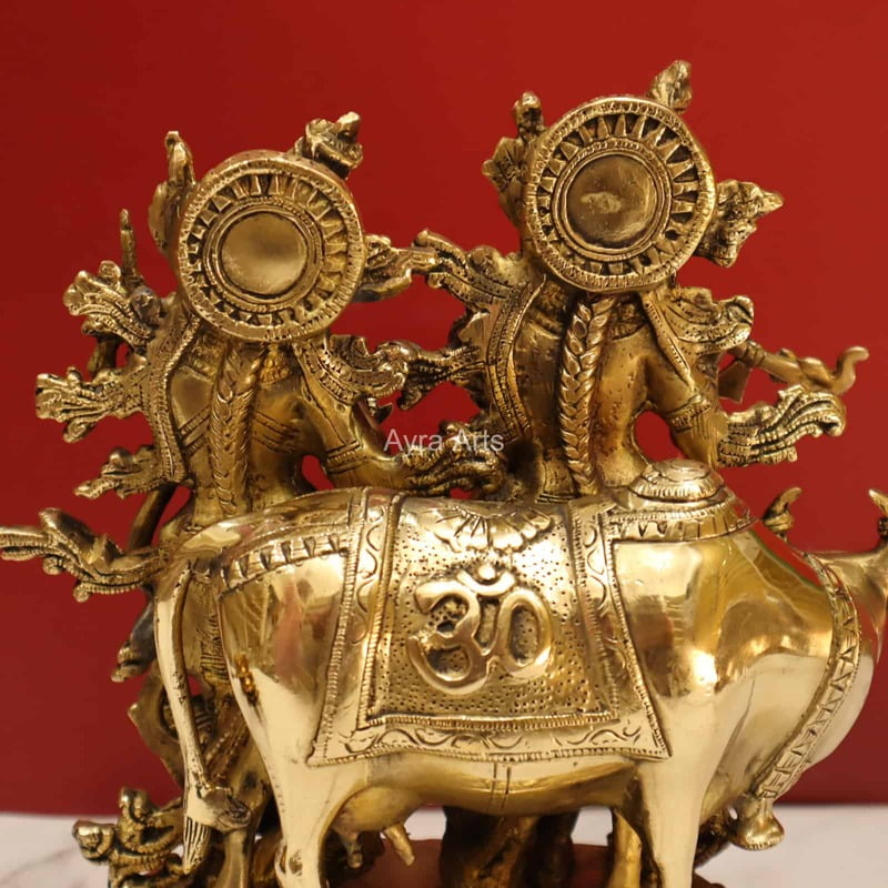 Radha Krishna With Cow 12.5 Inch Height