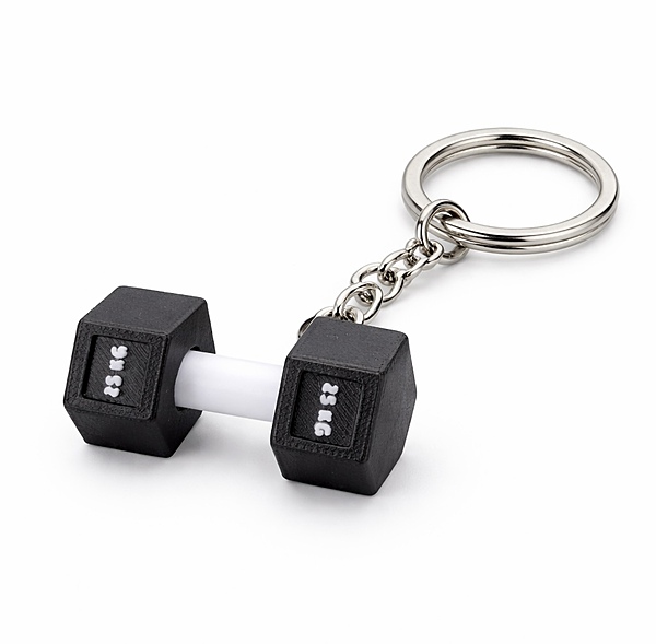 Mini Dumbbell Keychain