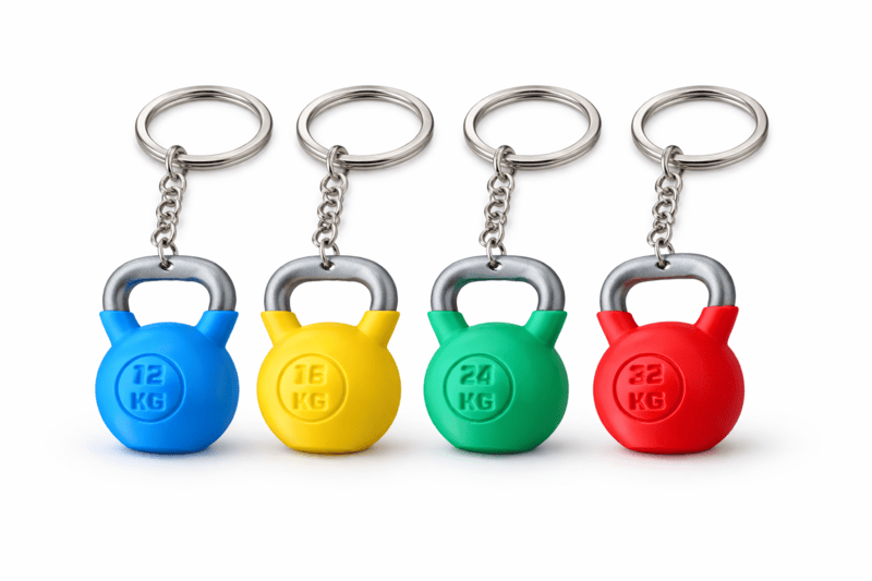 Mini Kettlebell Keychain