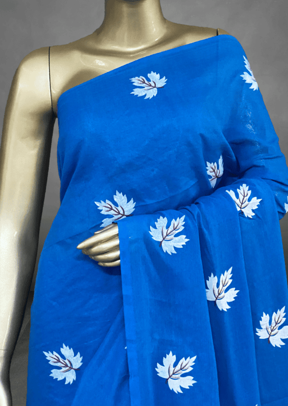 Veeksha - Handloom Cotton Sarees (Leaves) SWS105