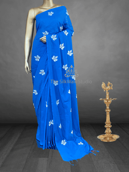 Veeksha - Handloom Cotton Sarees (Leaves) SWS105