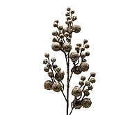 Glitter Berry Branch - Gold/Champagne
