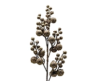 Glitter Berry Branch - Gold/Champagne