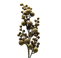 Glitter Berry Branch - Gold/Champagne