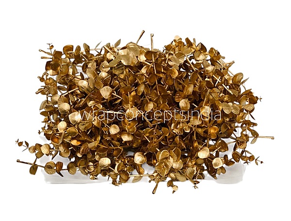 Metallic Gold Eucalyptus Spray