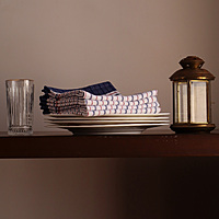 Heritage Red and Navy Check Kitchen Towels