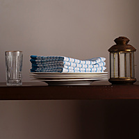 Classic Blue Check Kitchen Towels