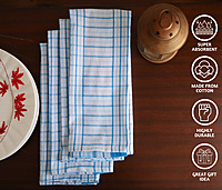 Classic Blue Check Kitchen Towels