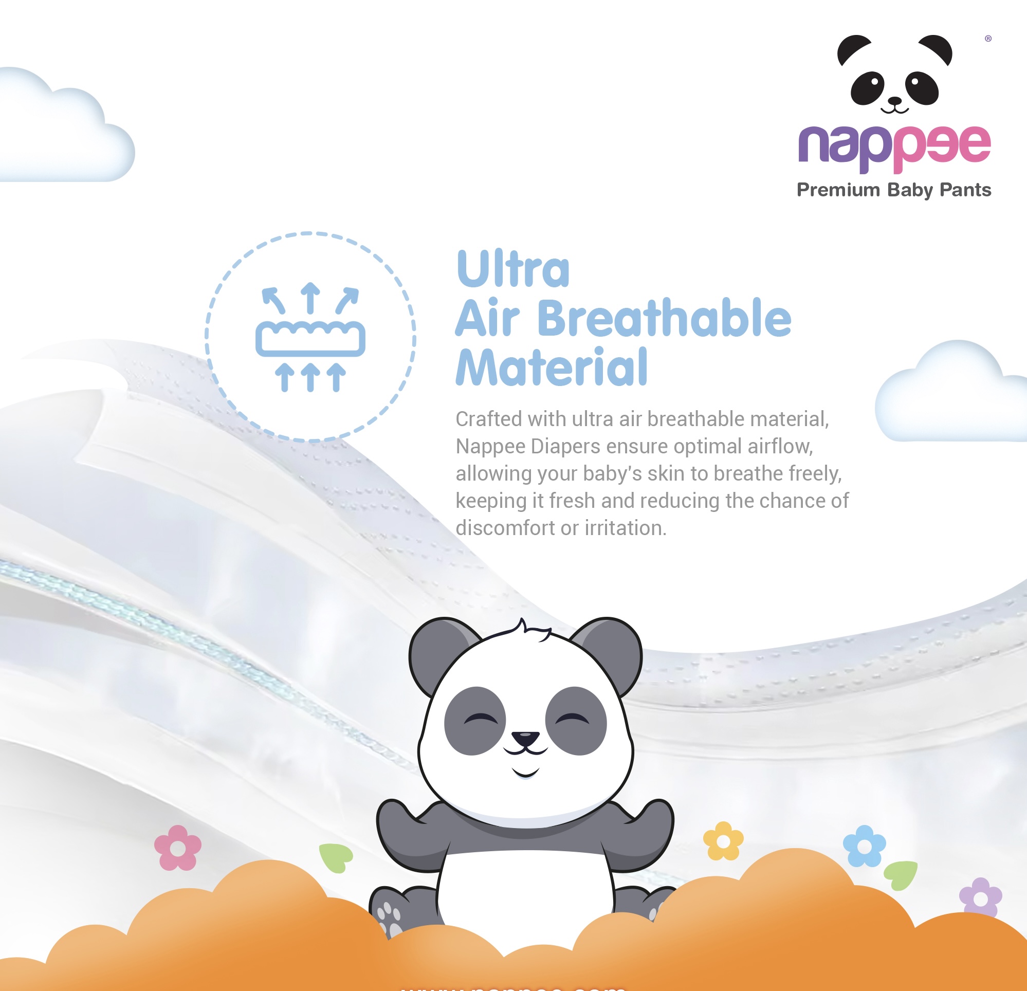 Nappee - Premium Baby Diaper - XXXL - 40 Pcs (Pant type /Pull-ups Type) Nappee - Premium Baby Diaper - XXXL - 40 Pcs (Pant type /Pull-ups Type)