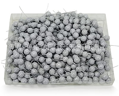 Silver Textured Pearl Sticks - Big/Small