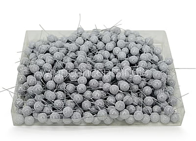 Silver Textured Pearl Sticks - Big/Small