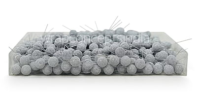 Silver Textured Pearl Sticks - Big/Small