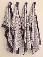 Heritage Red and Navy Check Kitchen Towels