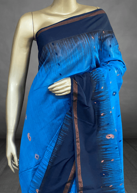 Veeksha - The Cotton Saree with Ikkat Border SWS113