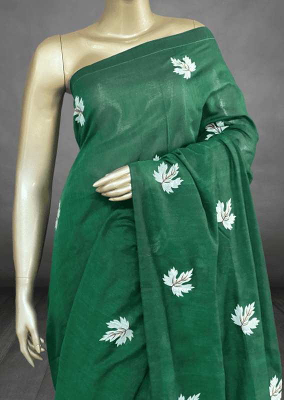 Veeksha - Handloom Cotton Sarees (Leaves) SWS107