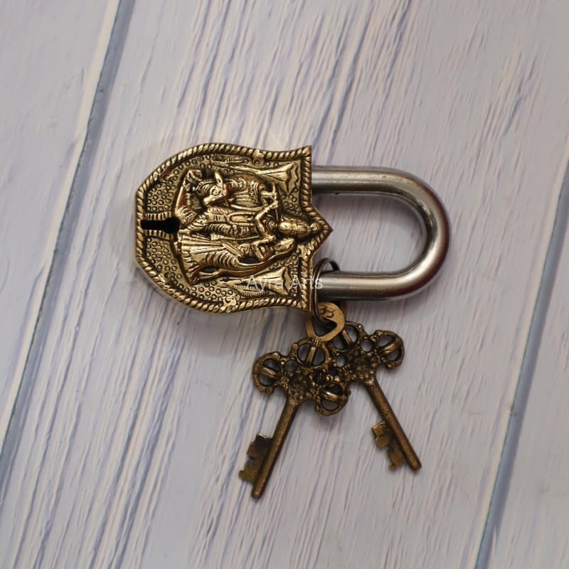 Radha Krishna Lock 4.5 Inch Height