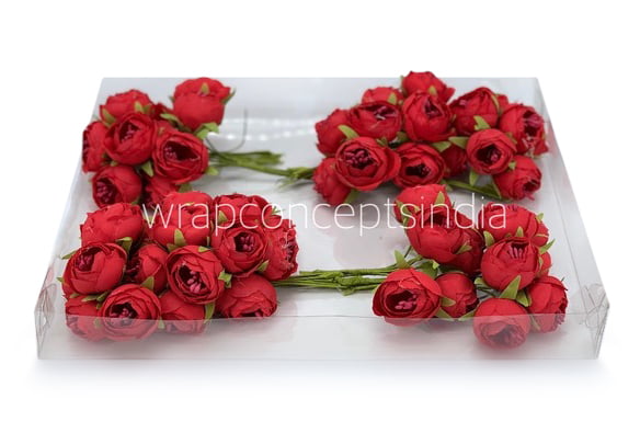 Peonies on stick - Red