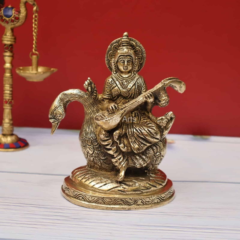 Saraswati Idol 7 Inch Height