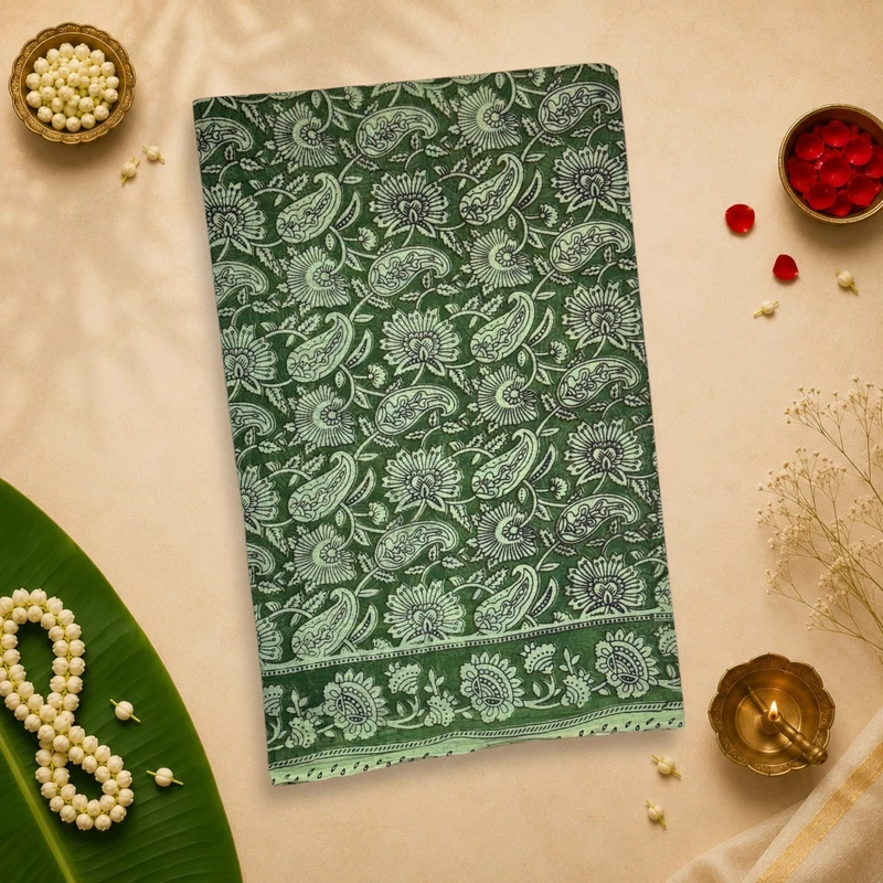 ZORA Cotton Jaipur - JPC - 11-GREEN
