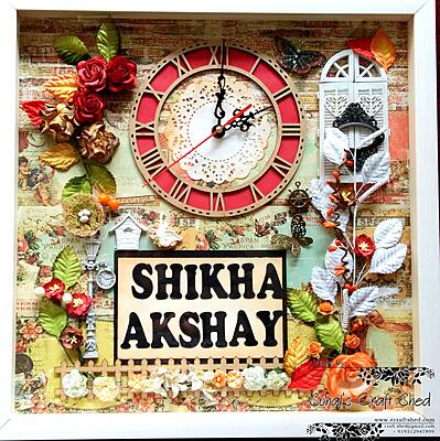 Square Nameplate for your entrance wall - fully custom designed