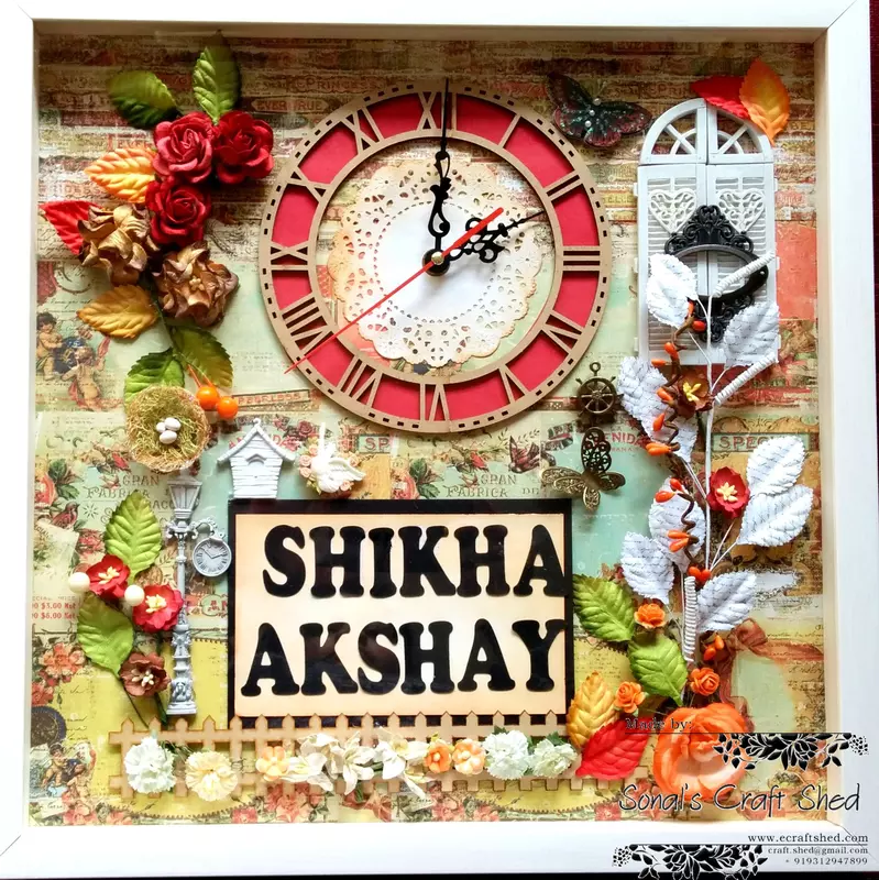Square Nameplate for your entrance wall - fully custom designed