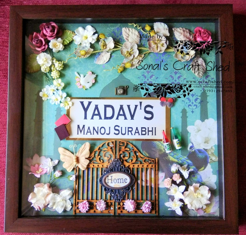 Square Nameplate for your entrance wall - fully custom designed