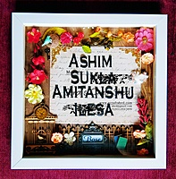 Square Nameplate for your entrance wall - fully custom designed