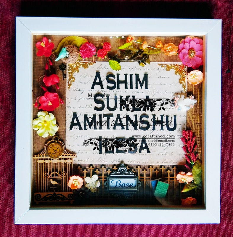 Square Nameplate for your entrance wall - fully custom designed