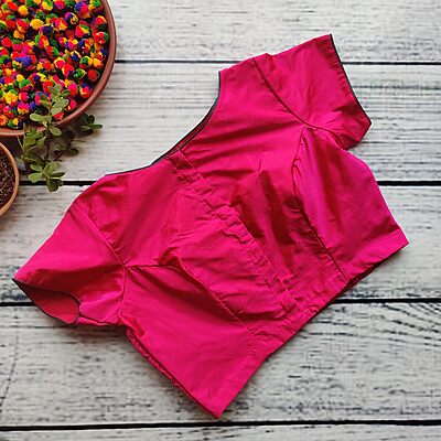 Black Seedless Grapes Rani Pink Blouse