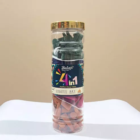 Balaji 4 in 1 Premium Dhoop Cones Jar 380g